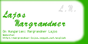 lajos margrandner business card